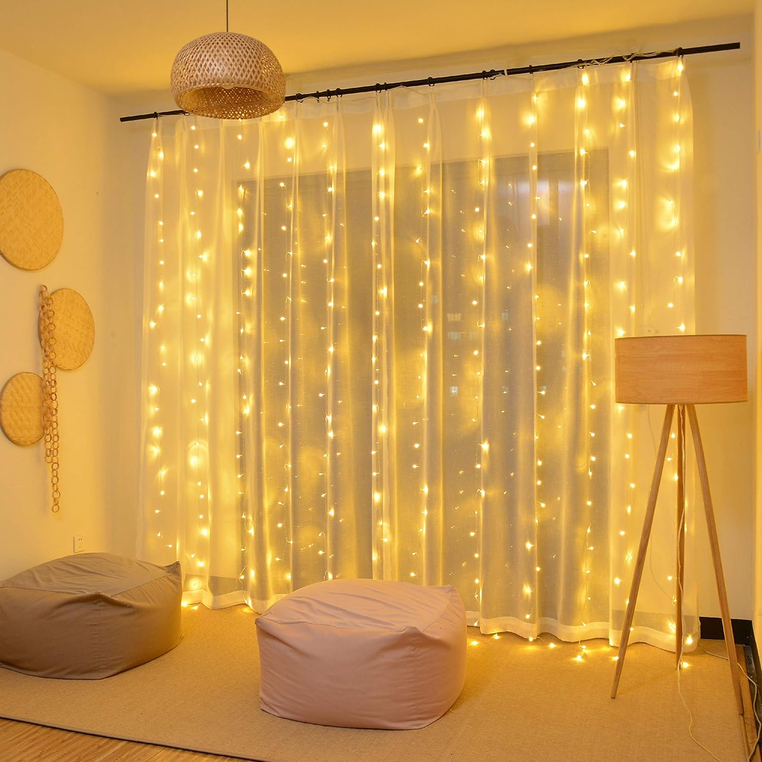Lampu Tirai LED Bertenaga USB  - Led Fairy String Lights ulasan dan harga
