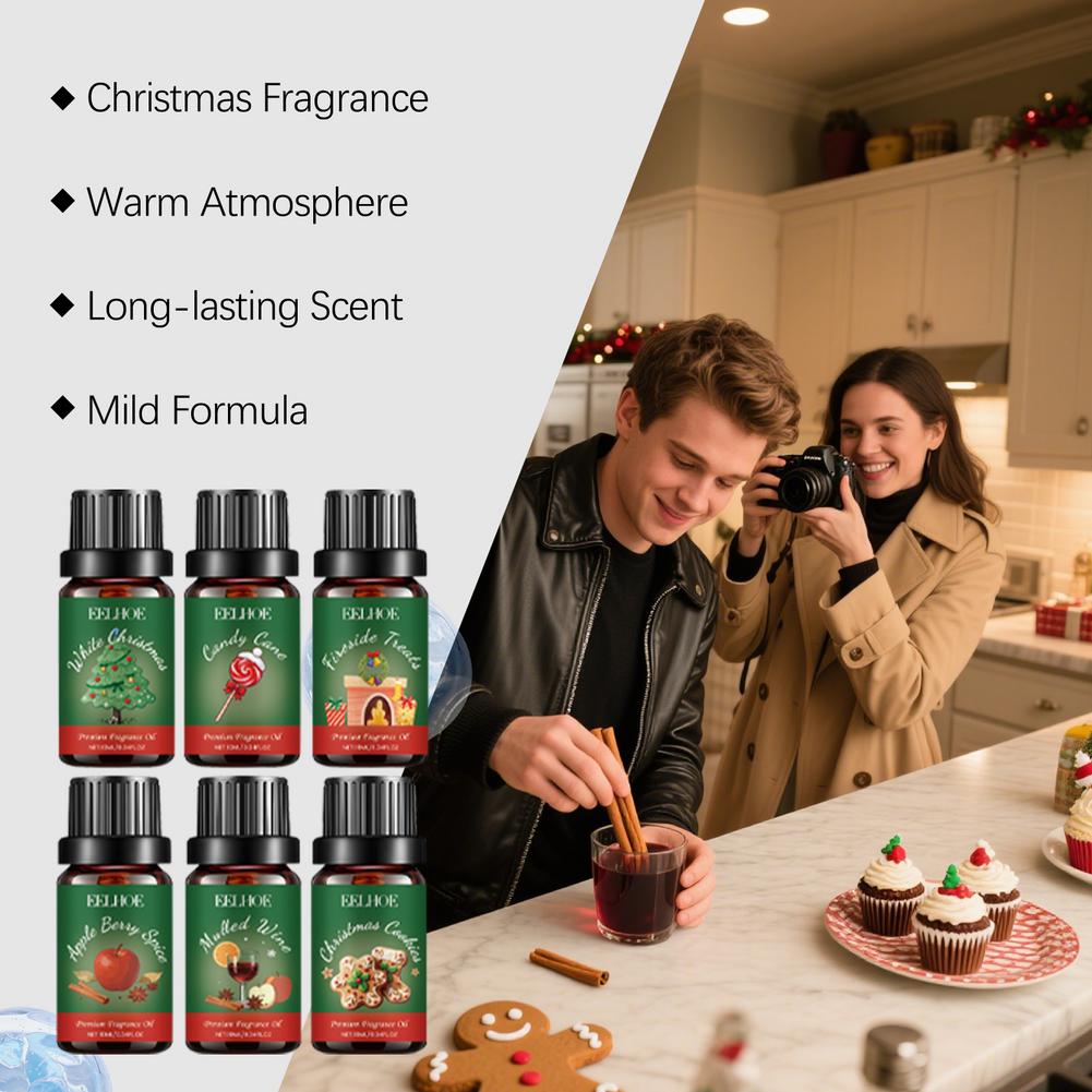 6 dalam 1 Set Hadiah Natal Aro - Holiday Candle Set ulasan dan harga