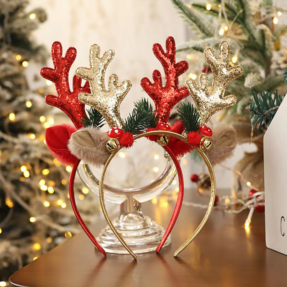 Bando Tanduk Rusa Natal, Akses - Reindeer Antlers Headband ulasan dan harga