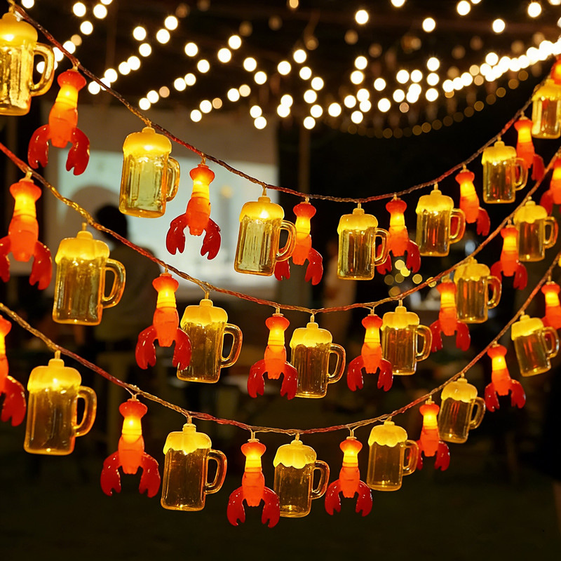 Lampu Hias LED Bentuk Mug Bir  - Led Fairy String Lights ulasan dan harga